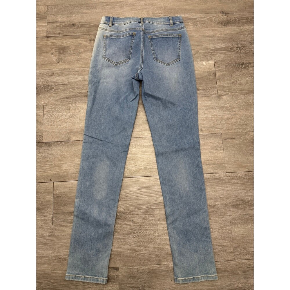 J. McLaughlin Light Wash Skinny Jeans Size 0 Stretch Mid Rise Denim - Picture 5 of 6